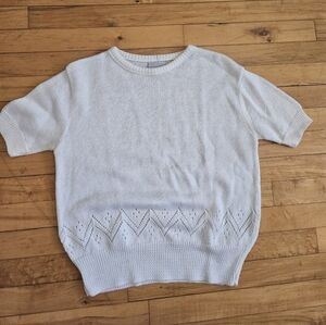 Vintage short sleeve sweater top